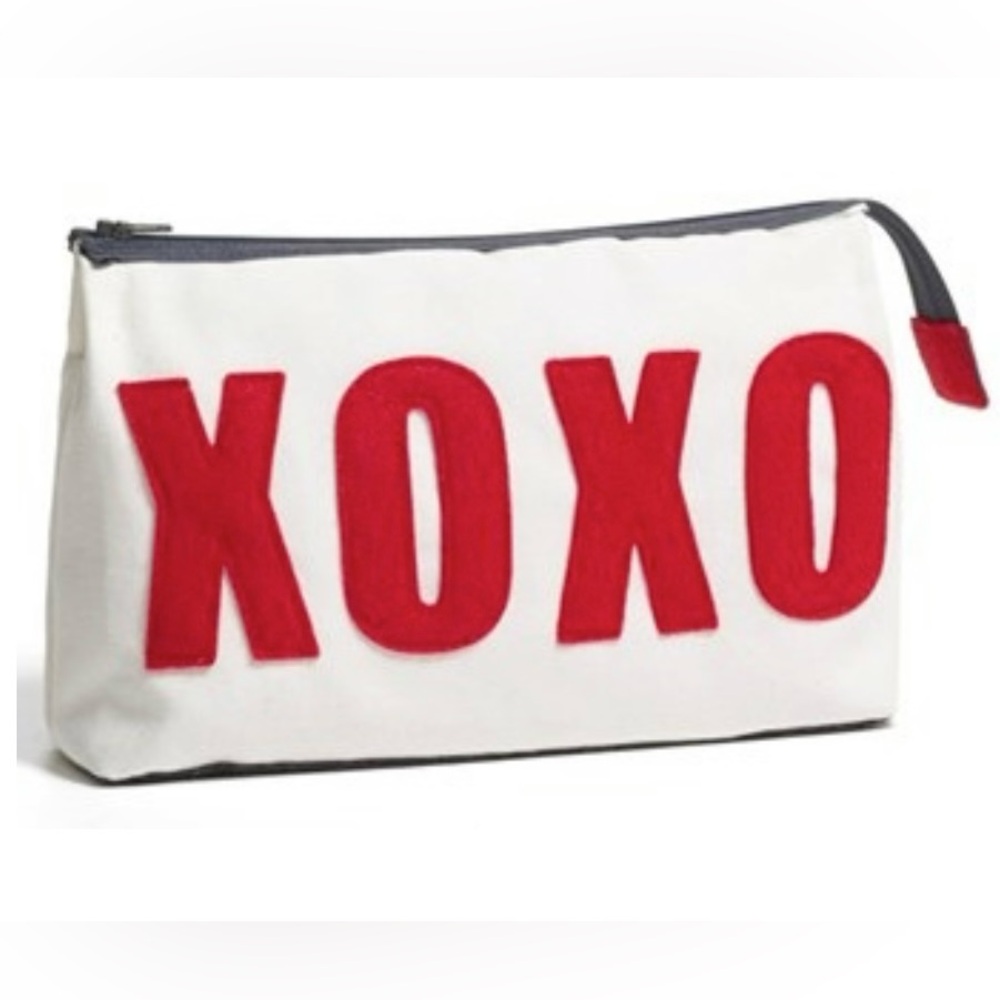 XOXO Graphic Makeup Pouch by Alexandra Ferguson